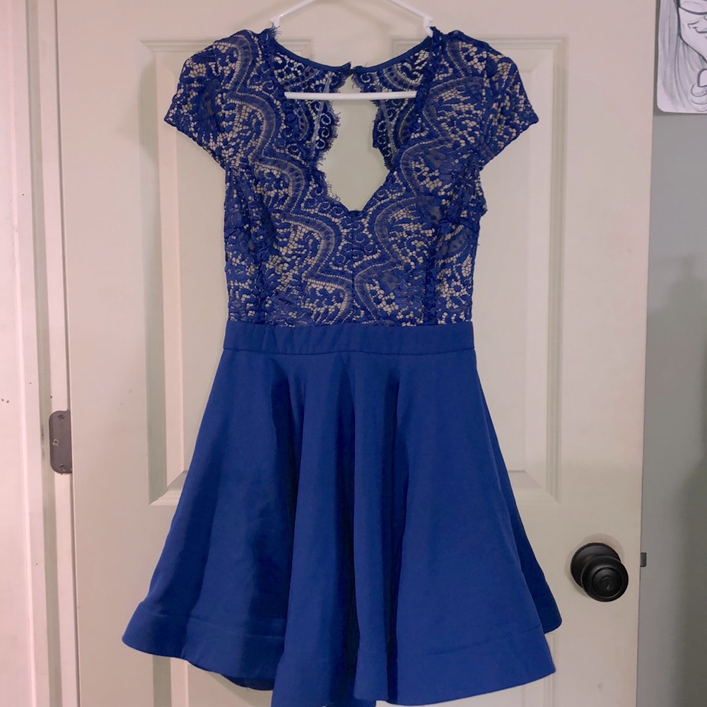 Blue homecoming dress